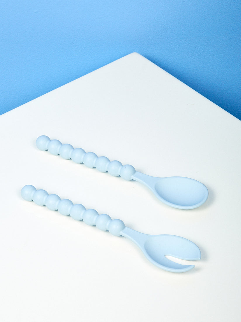Sky blue Cloud Serving Spoons by Maison Balzac.