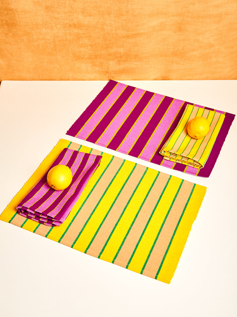 Striped Napkins and Placemats