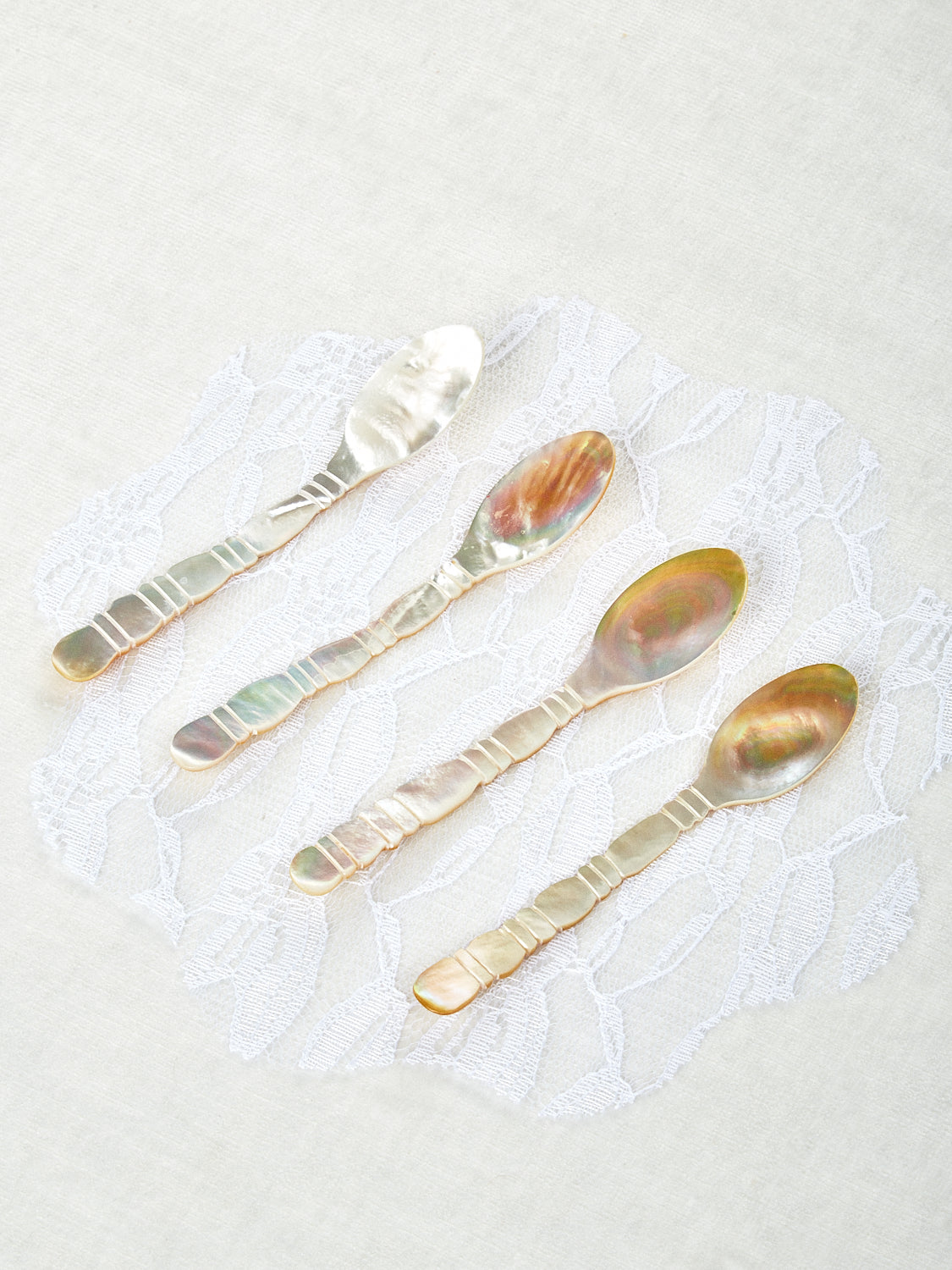 Column Dessert Spoons Set