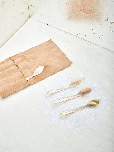 Column Dessert Spoons Set