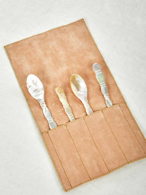 Column Dessert Spoons Set