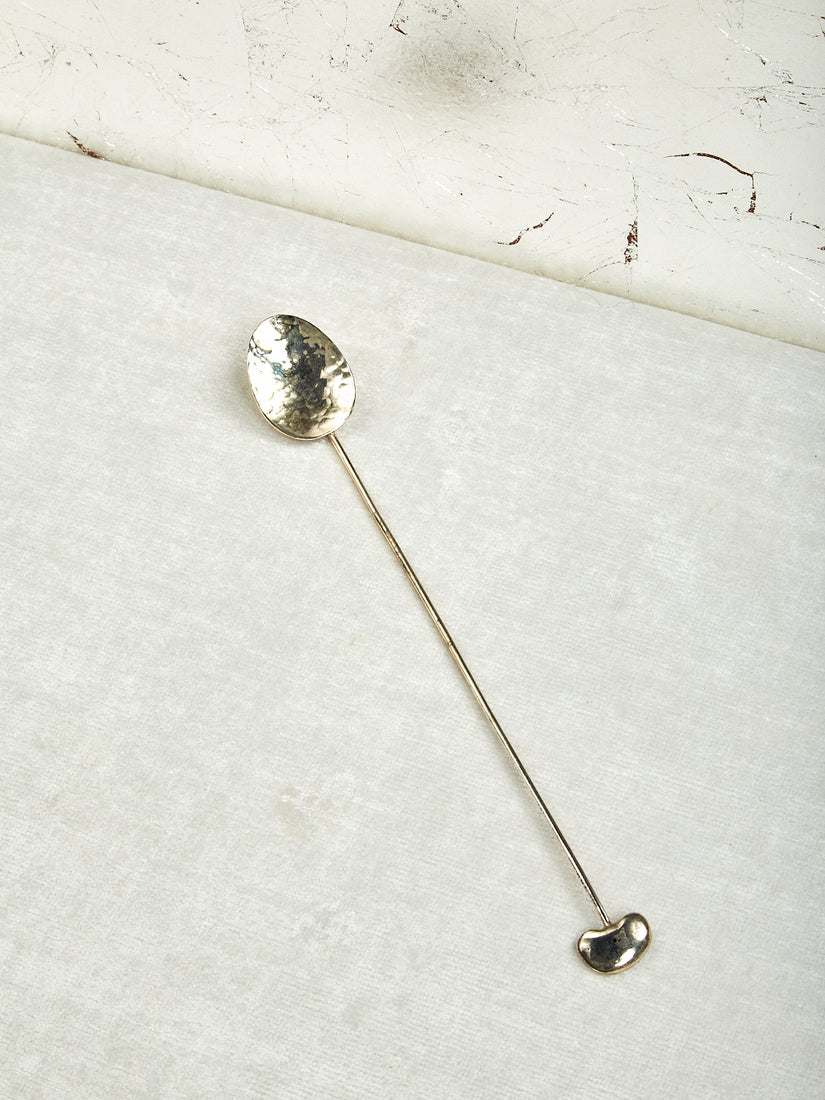 Sterling silver Bean Iced Tea Spoon by Gohar World.