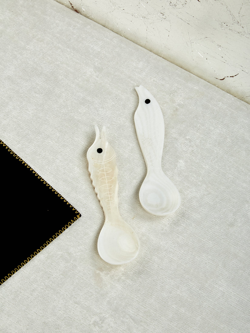 Pair of Sea Creature Spoons by Gohar World.