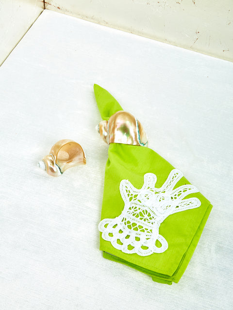 Shell Napkin Ring Set