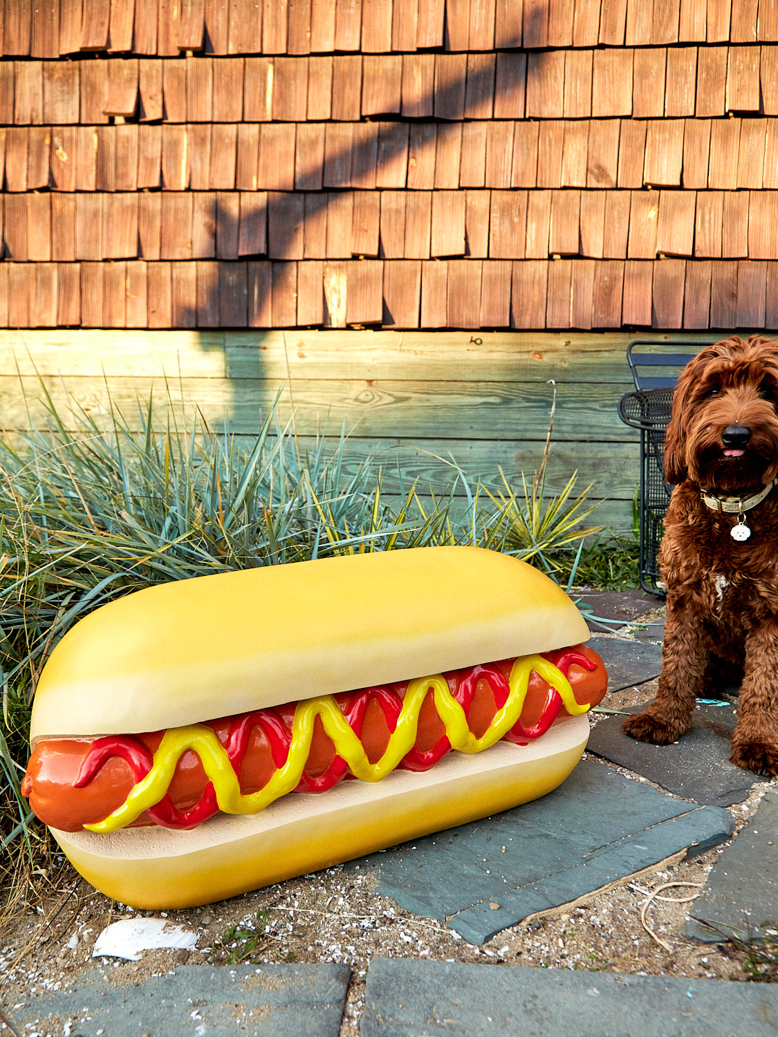 Giant Hot Dog Stool