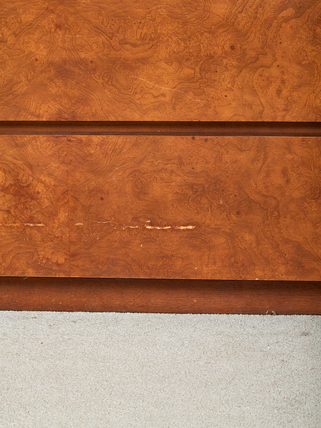 Vintage Burl Dresser by Roland Carter