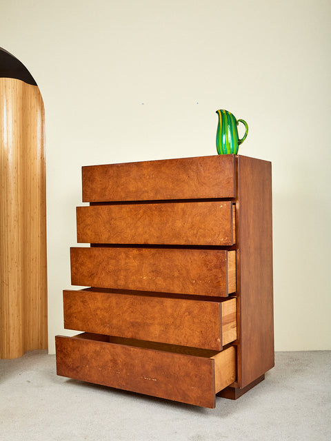 Vintage Burl Dresser by Roland Carter