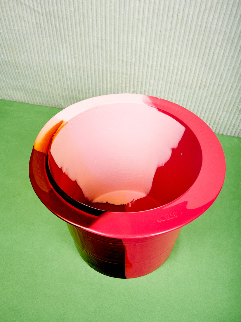 Babel Ice Bucket in Pink Orange