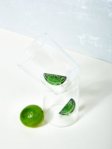 Lime Wedge Glasses