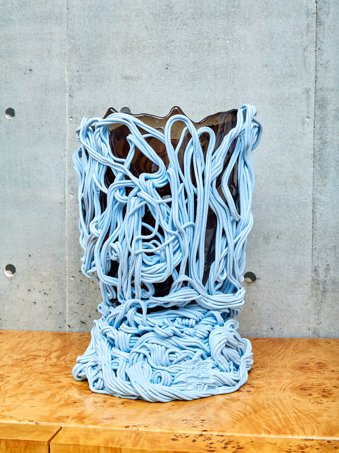 Spaghetti Vessel in Pastel Blue