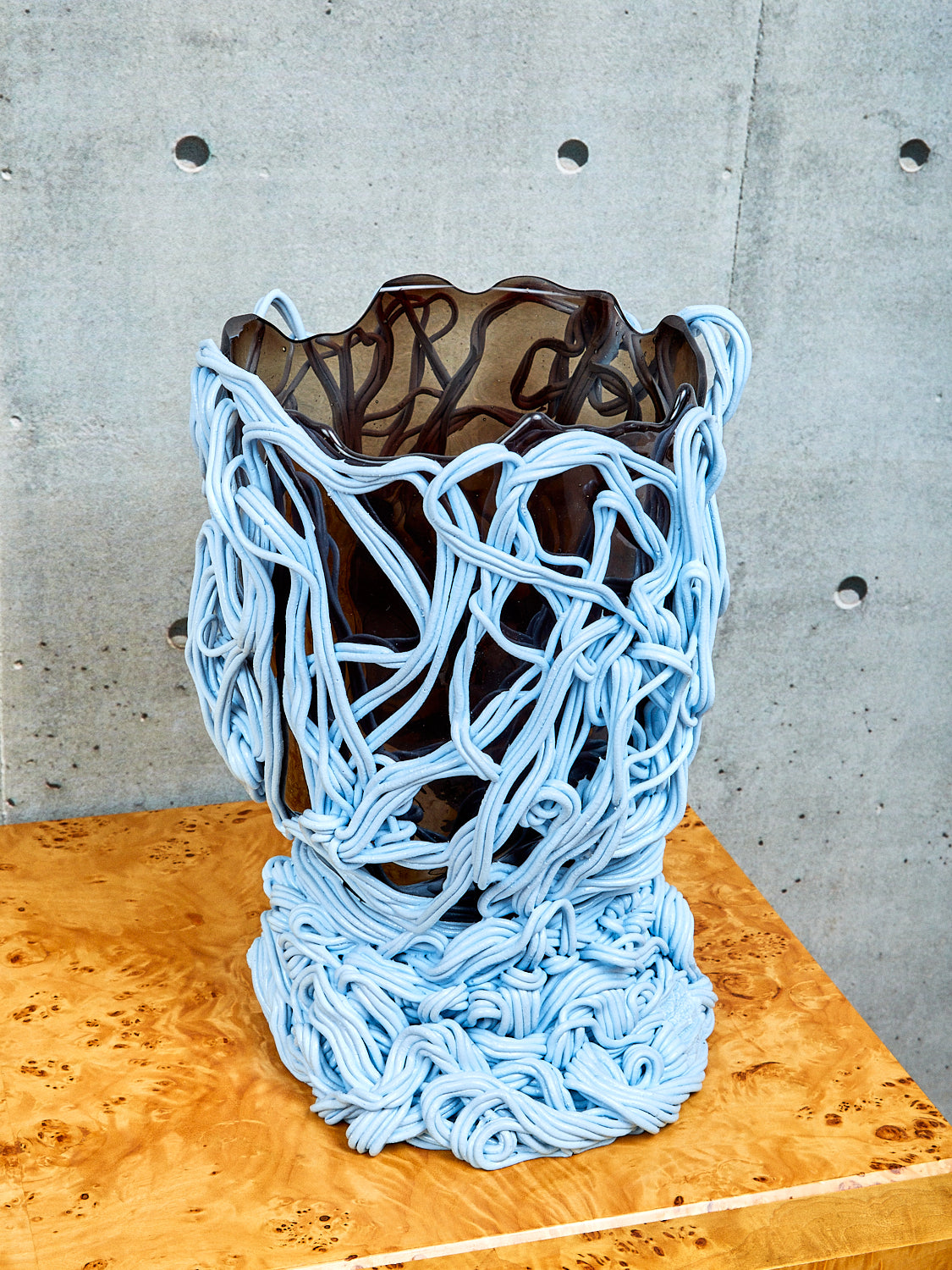 Spaghetti Vessel in Pastel Blue