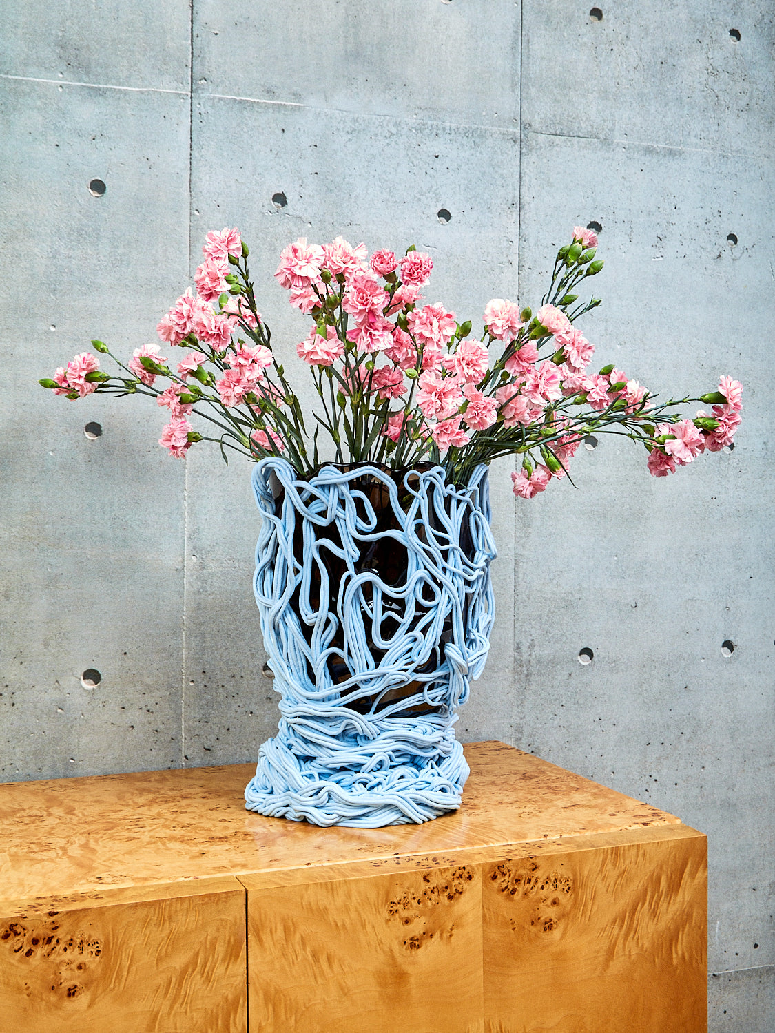 Spaghetti Vessel in Pastel Blue