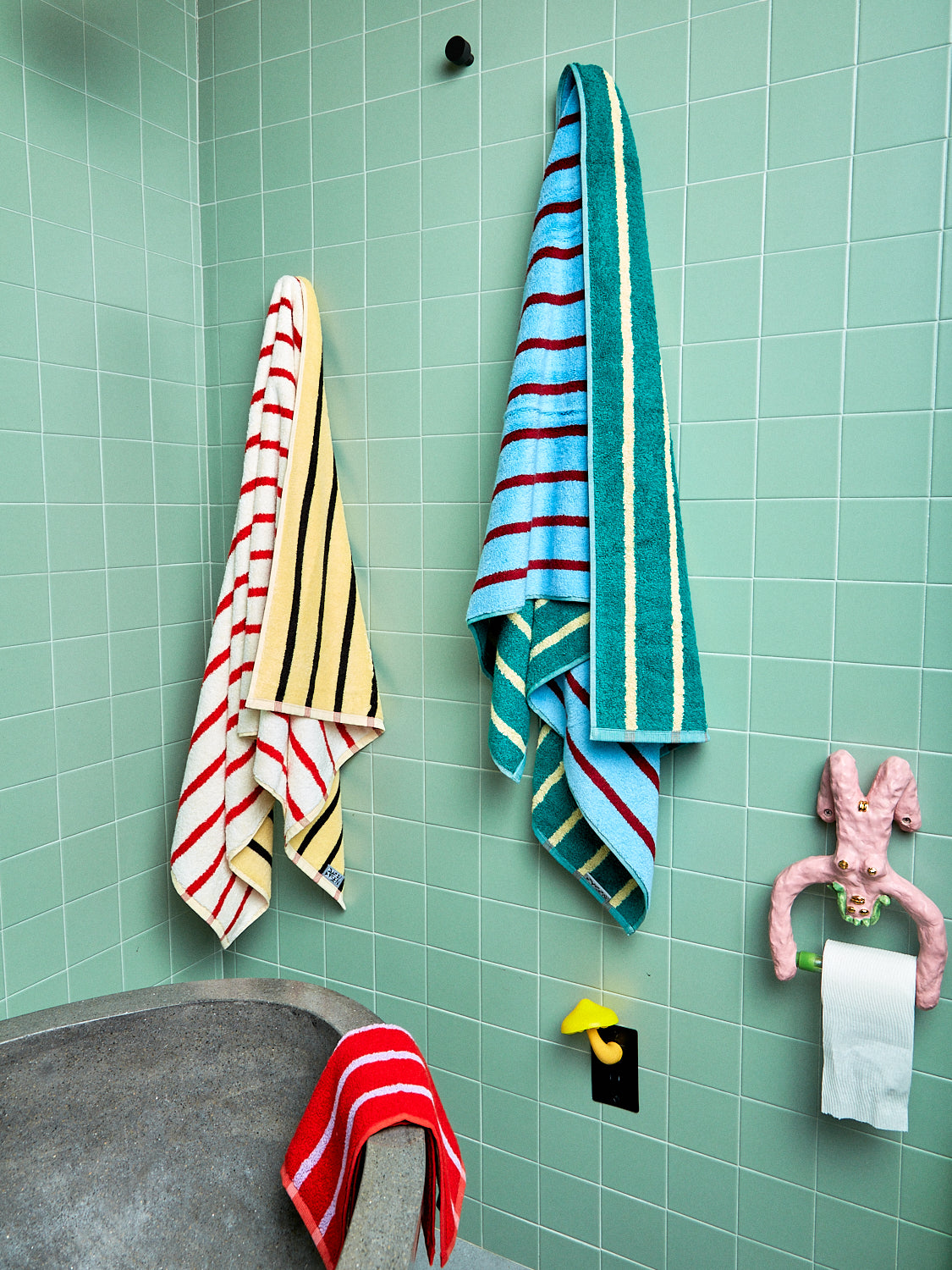 House Stripe Bath and Hand Towels