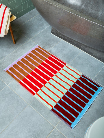 Copper Stripe Bath Mat