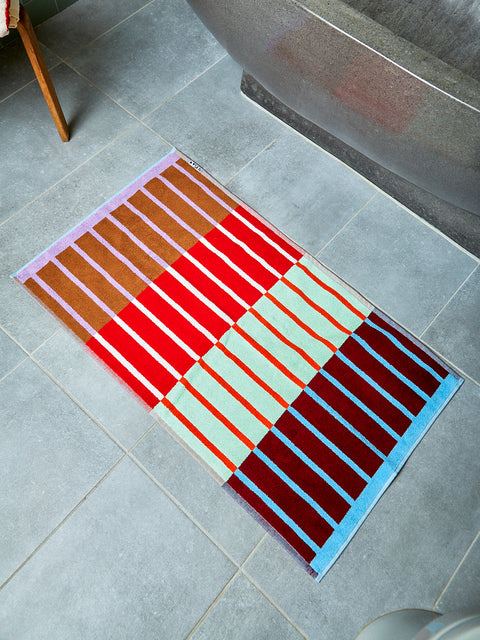 Copper Stripe Bath Mat