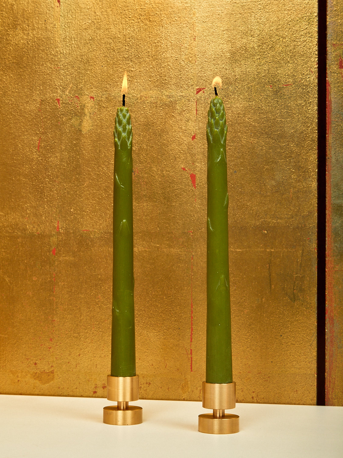 Solid Brass Candle Holder