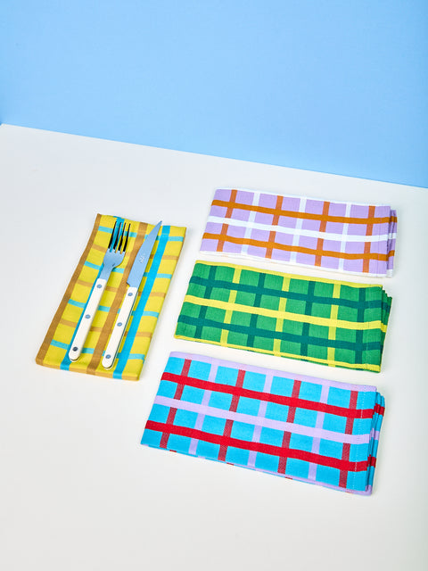 Woven Plaid Napkins