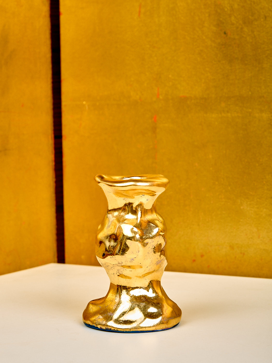 Golden Candle Holder