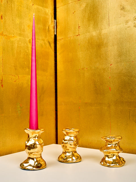 Golden Candle Holder