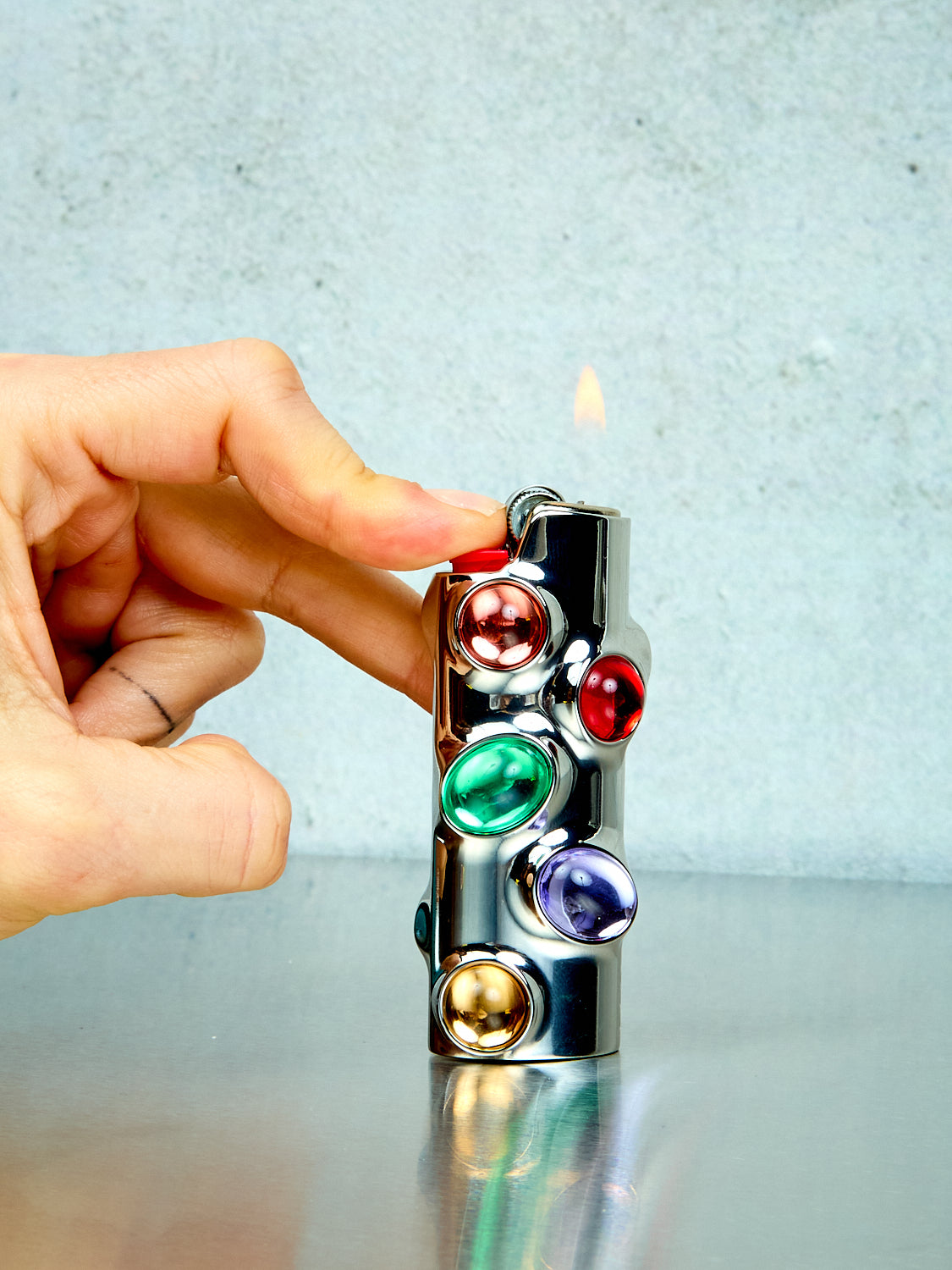 Gemstoned Lighter Holder