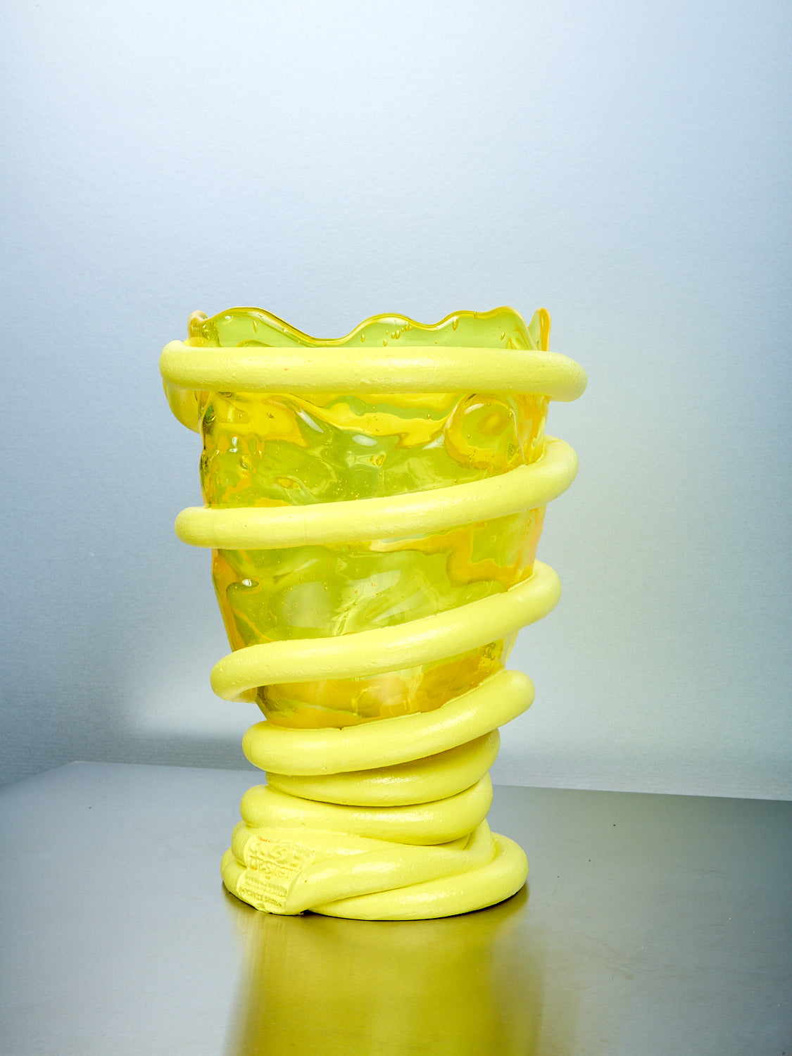 Pompitu Vase in Yellow