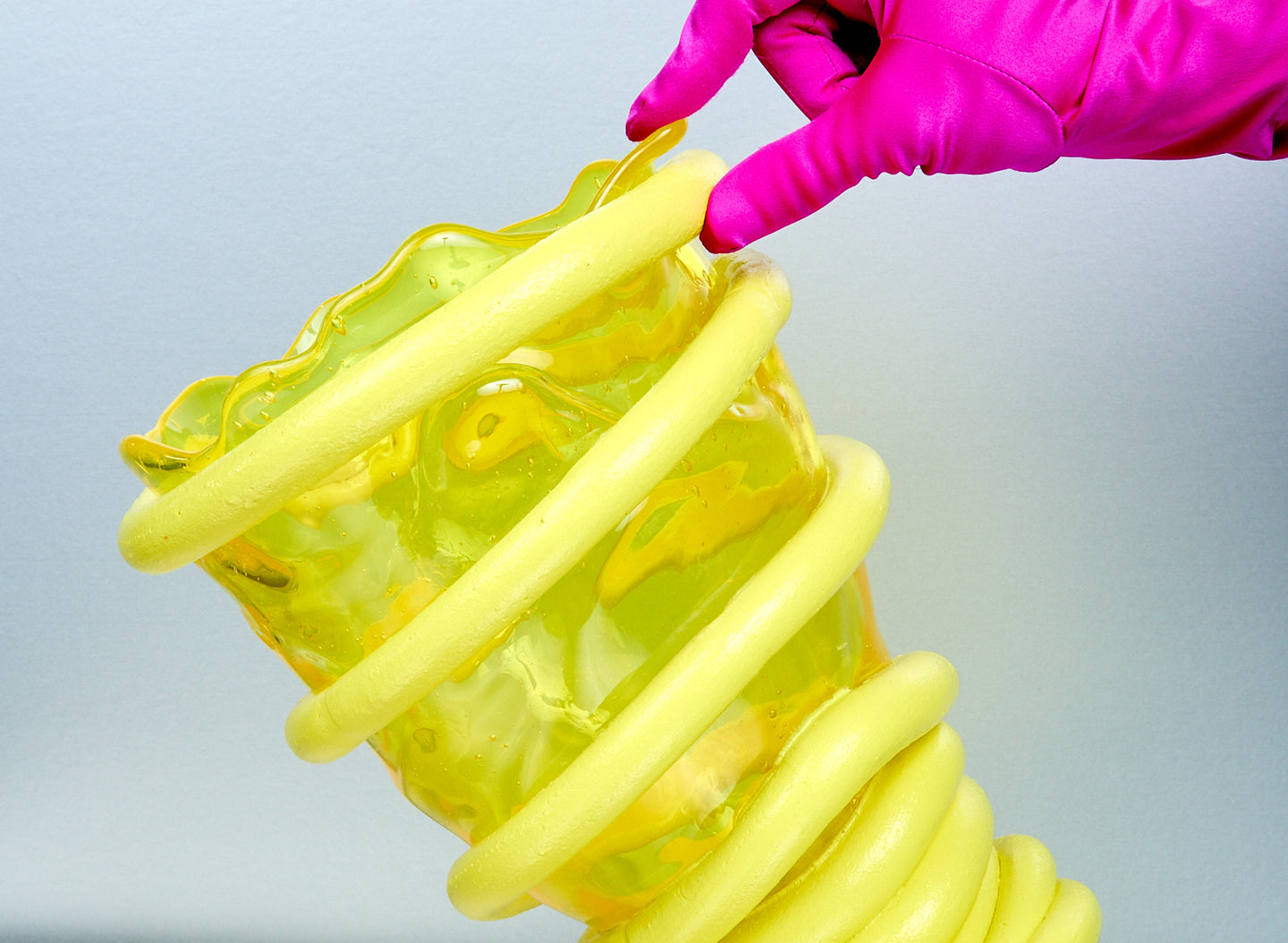 Pompitu Vase in Yellow