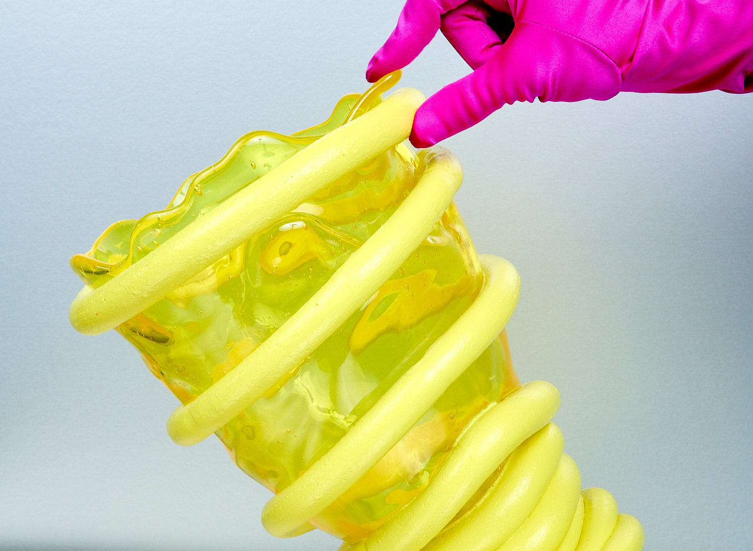 Pompitu Vase in Yellow