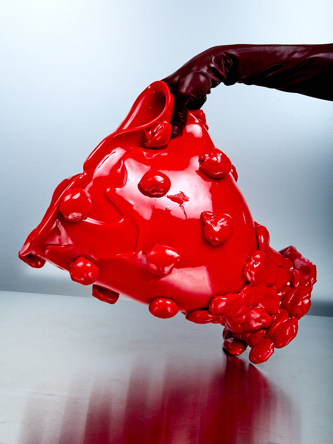 Large Nugget Vessel Red