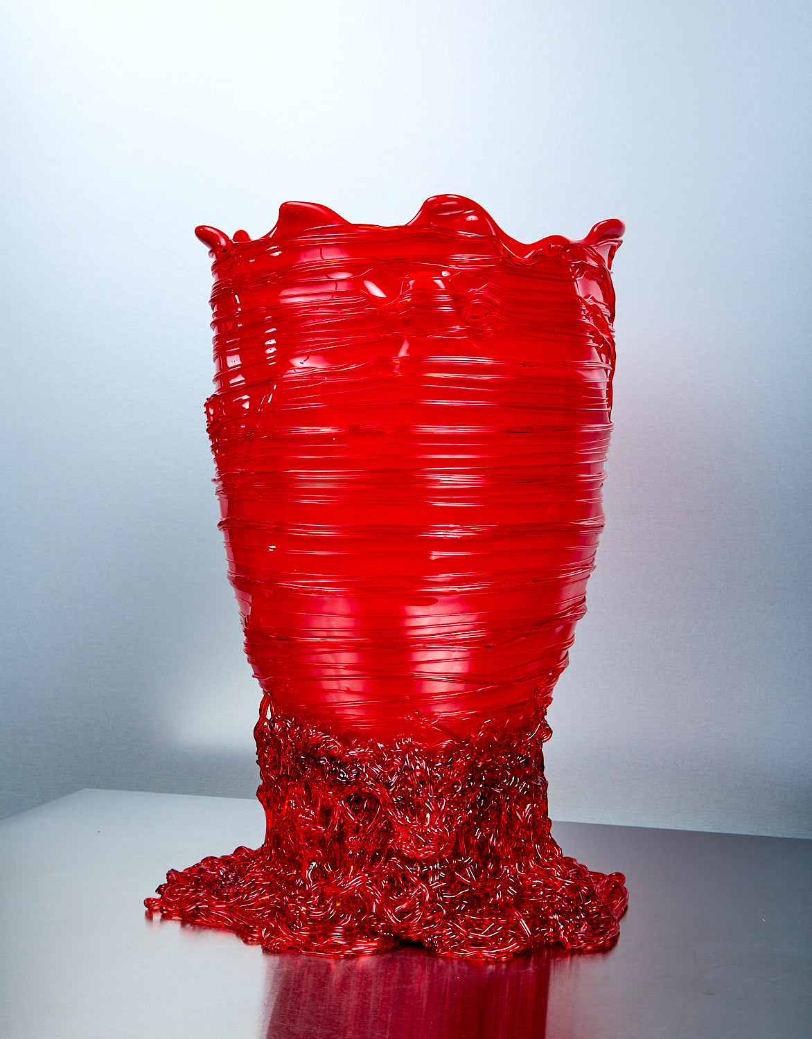 Large Spaghetti Vessel in Red
