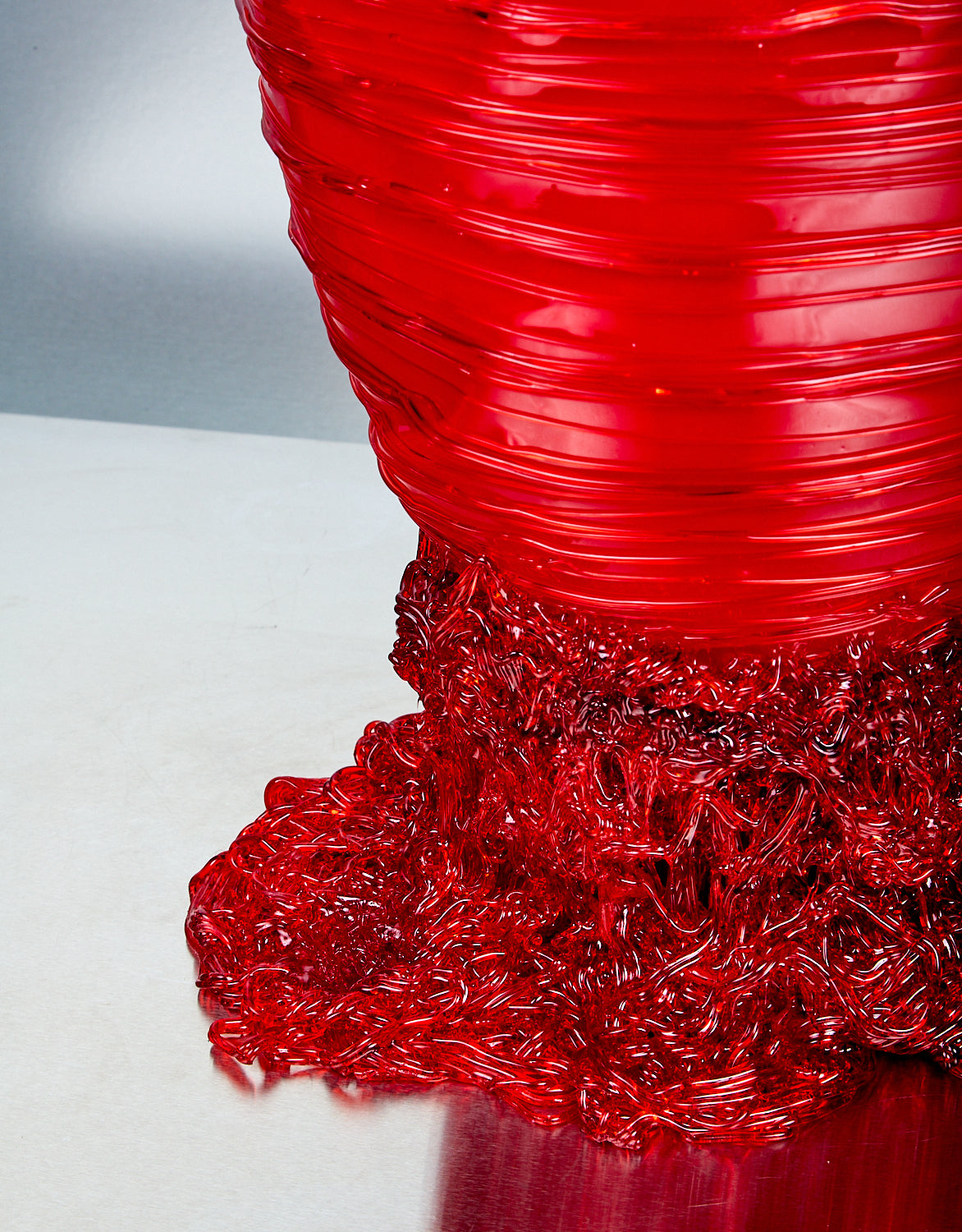 Large Spaghetti Vessel in Red