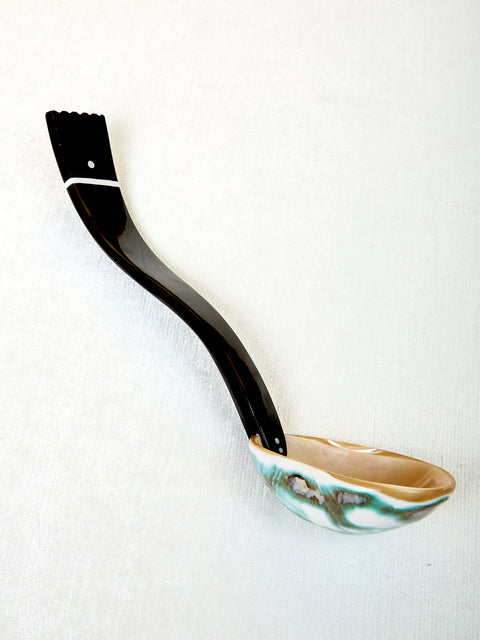 Pearl & Horn Serving Spoon