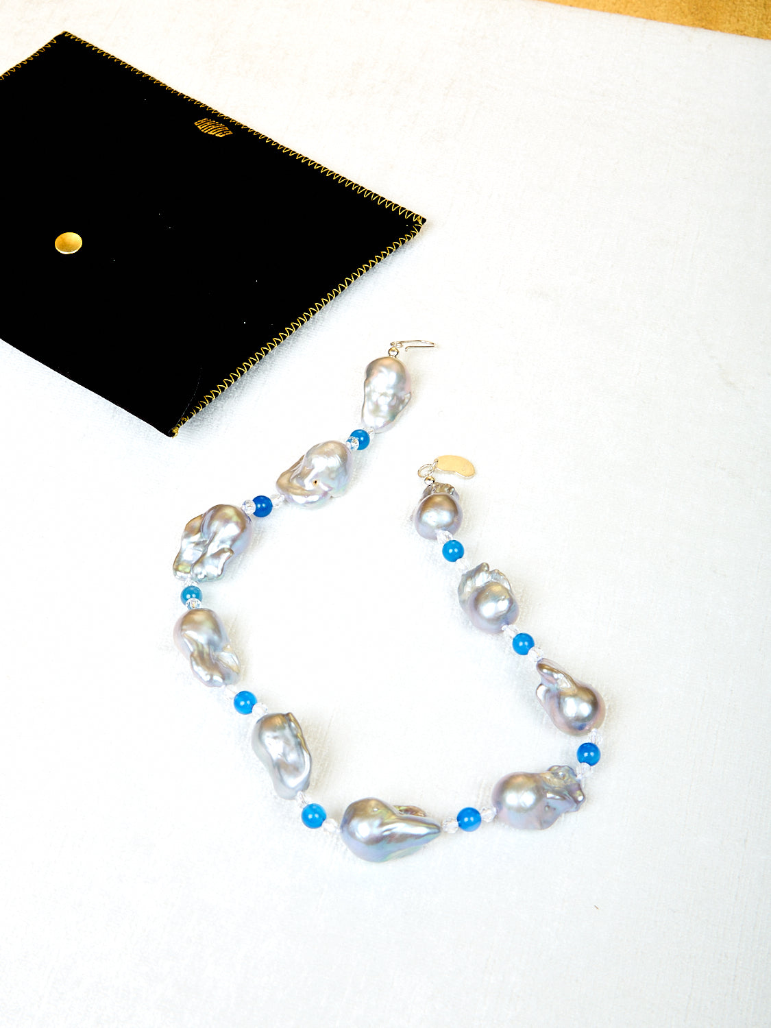 Host Necklace with Baroque Pearls and Beads