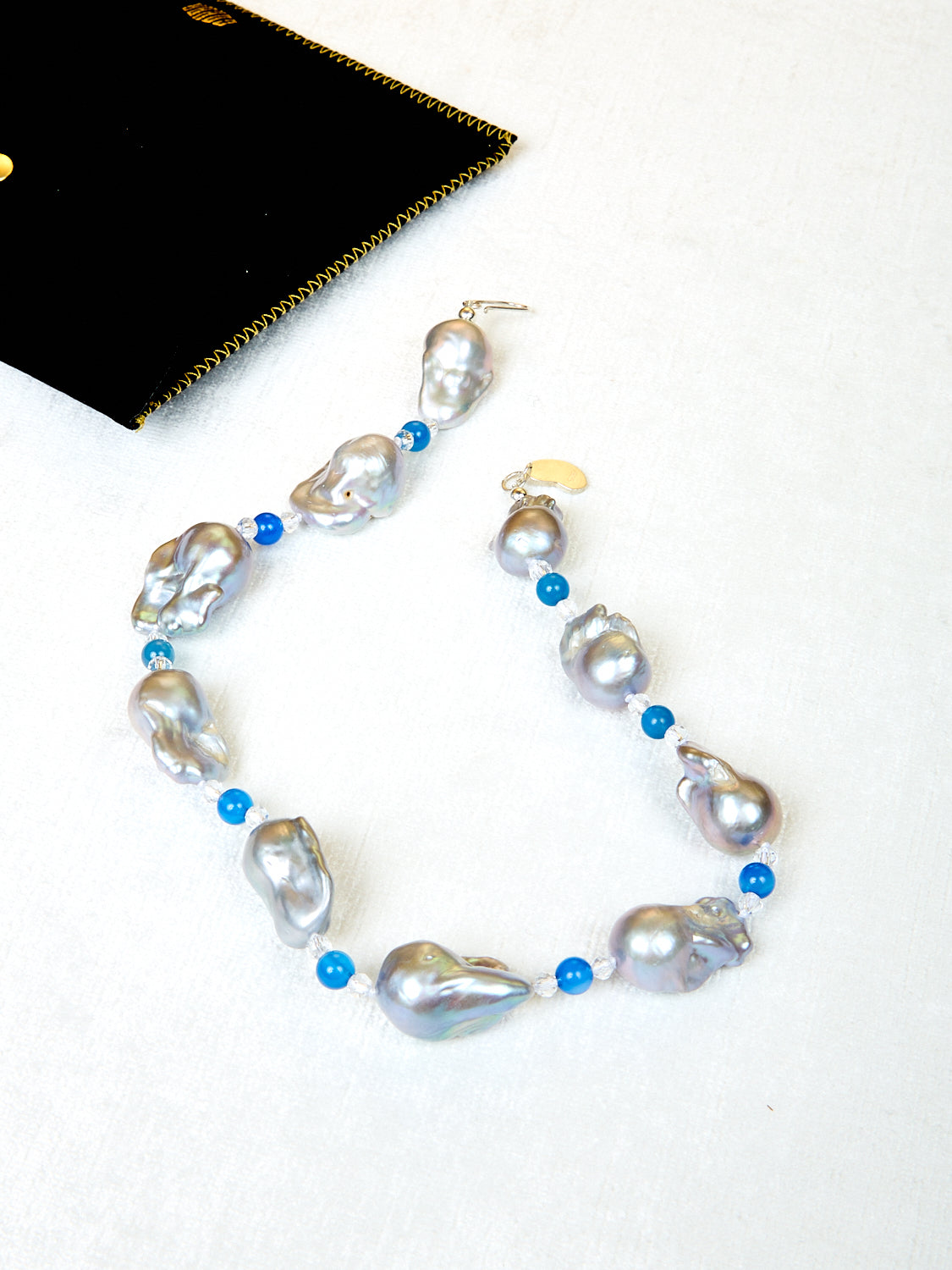 Host Necklace with Baroque Pearls and Beads
