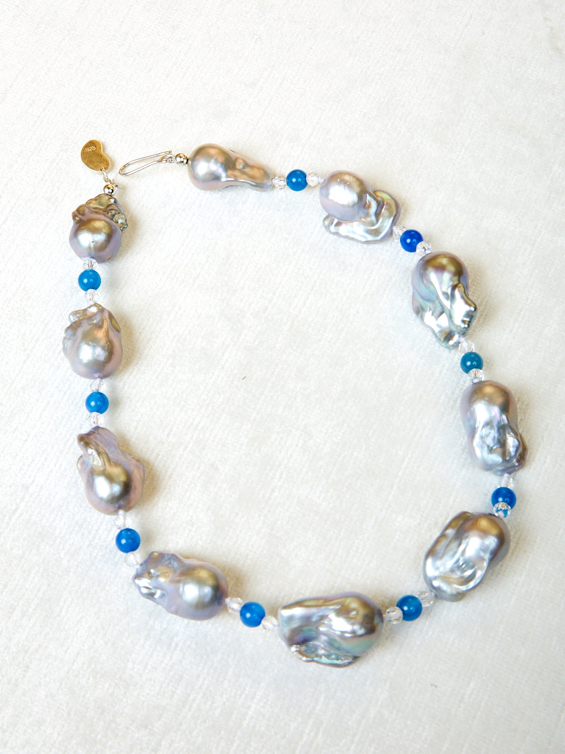 Host Necklace with Baroque Pearls and Beads