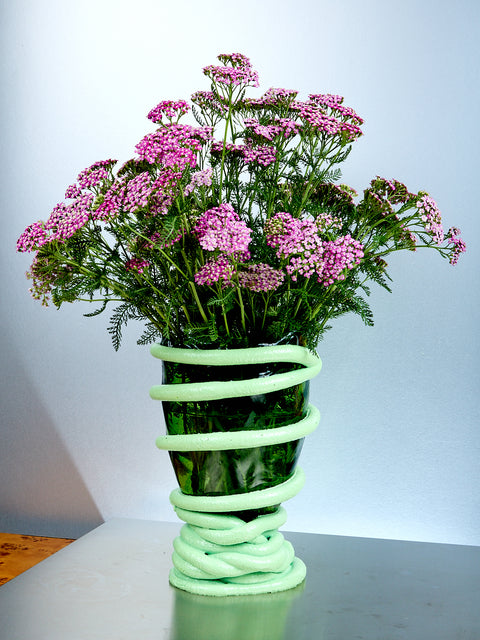 Pompitu Vase in Green