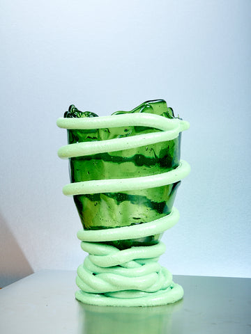 Pompitu Vase in Green