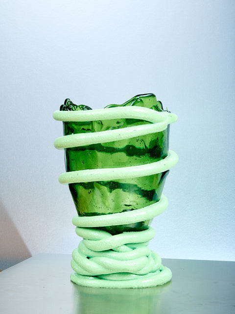Pompitu Vase in Green