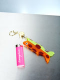 Beaded Fish Lighter Holder
