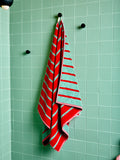 Bird Stripe Bath and Hand Towels