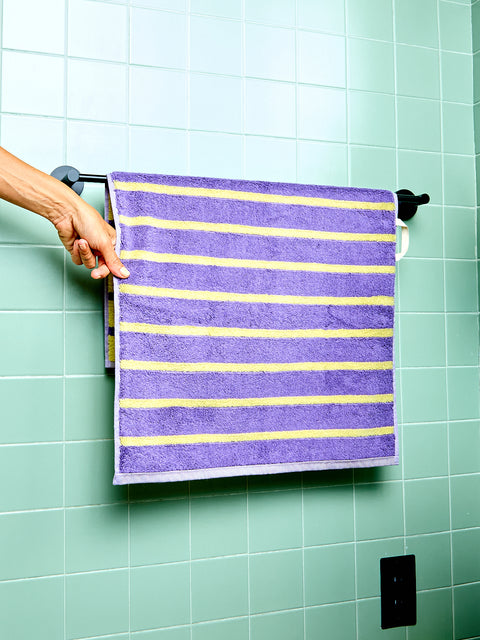 Bird Stripe Bath and Hand Towels