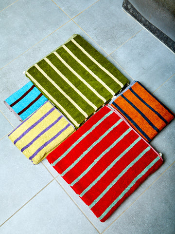 Bird Stripe Towels Set of 5