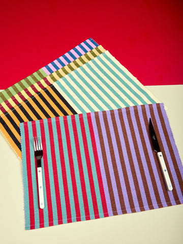 Duo Striped Napkins and Placemats
