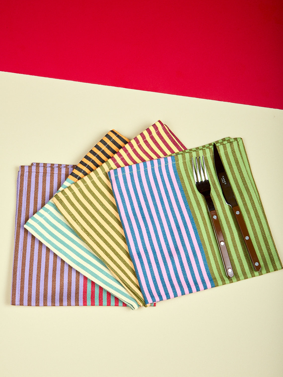 Duo Striped Napkins and Placemats
