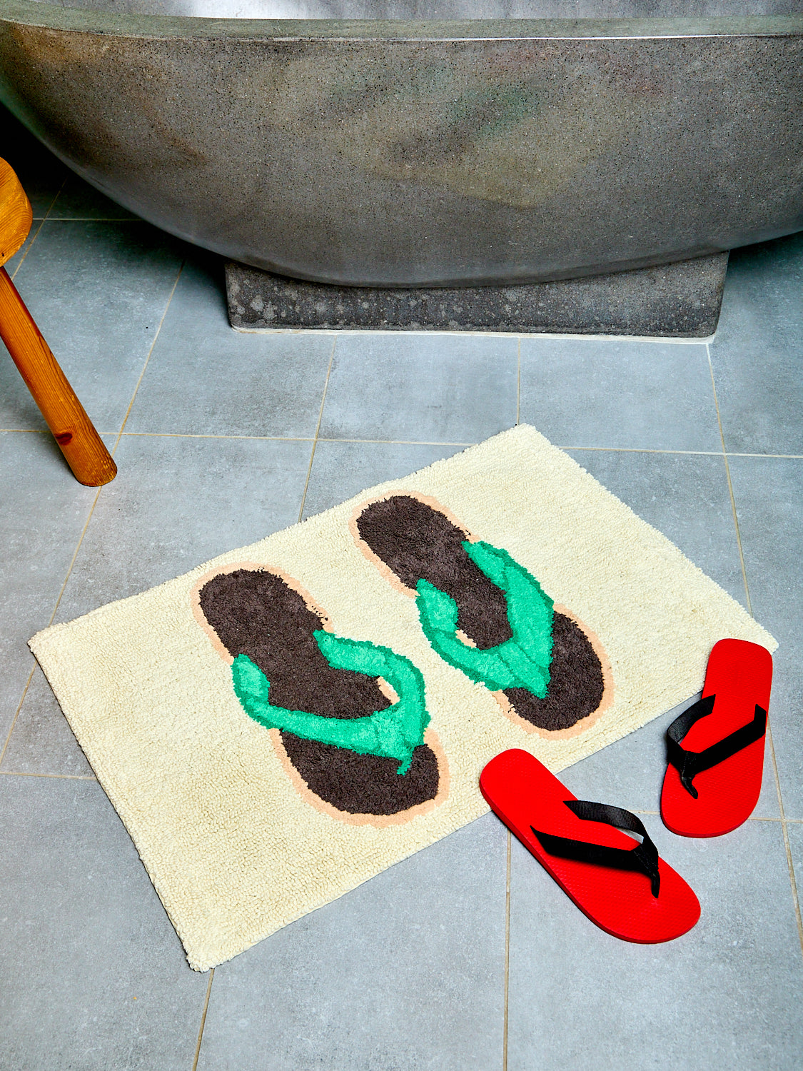 Flip Flops Bath Mat