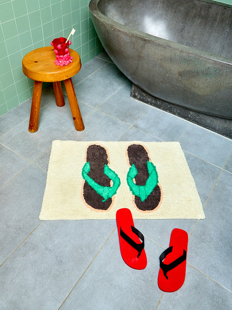 Flip Flops Bath Mat