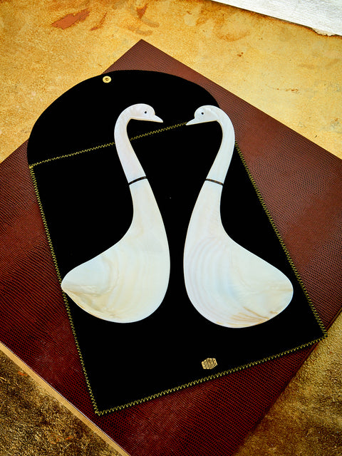 Swan Serving Spoons