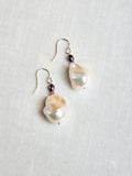 Host Earrings with Baroque Pearls and Gems