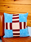 Tile Patch Chenille Pillow