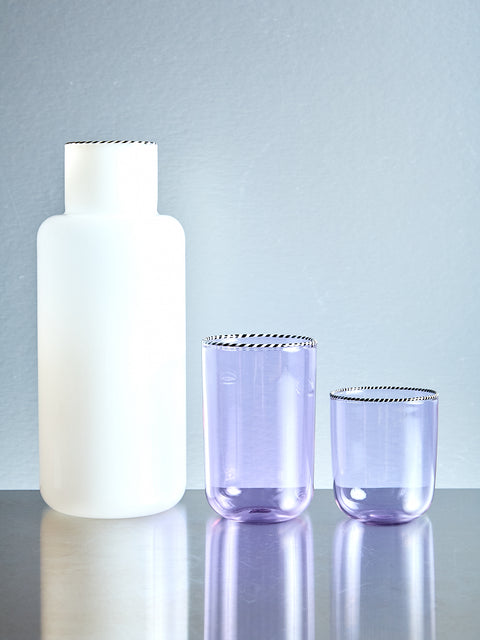 Set of 6 Striped Rim Glasses