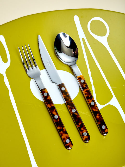 Tortoise Stainless Steel Flatware